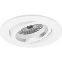 BES LED Spot Armatuur GU10 - Pragmi Aerony Pro - GU10 Inbouwspot - Rond - Wit - Aluminium - Kantelbaar - Ø82mm