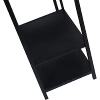 Ptmd collection PTMD Duana Playful black iron open cabinet high (Zwart, 60x195x30cm)
