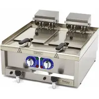 Maxima Professionele Horeca Friteuse 2 x 10L - Elektrisch - 60 x 60 cm met Tapkraan