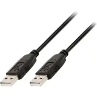 Valueline USB A naar USB A kabel | 3 meter | USB 2.0 (Zwart)