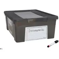 Huismerk Premium Opbergkrat Plastic Zwart - 11L