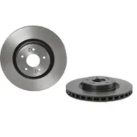 Brembo 10-16 Hyundai Genesis Coupe Front Premium UV Coated OE Equivalent Rotor