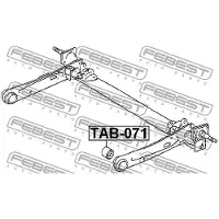FEBEST TAB-071 Draagarmrubber