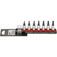 Sonic Bitdopset 1/4", TX met kogelkop 7-dlg. op rail