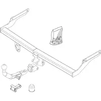 BRINK Afneembare trekhaak voor o.a. PEUGEOT