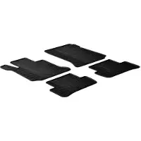 GledRing Rubbermatten Mercedes C-Klasse W204 2007-2013 (T profiel 4-delig + montageclips) voor o.a. MERCEDES-BENZ