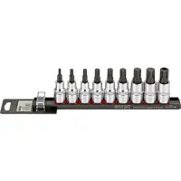 Sonic Bitdopset 1/2", veeltand 9-dlg. op rail