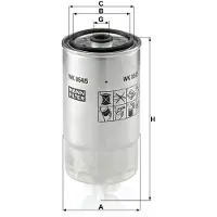 Mann Brandstoffilter WK854/5 Mann voor o.a. ALFA ROMEO, BMC, FIAT, LANCIA, LDV, PIAGGIO