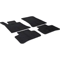 GledRing Rubbermatten Mercedes GLK X204 2008- (T profiel 4-delig + montageclips) voor o.a. MERCEDES-BENZ