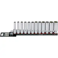 Sonic Doppenset 1/2", 12-kant lang 12-dlg. op rail