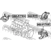 FEBEST HM-FITRH Motorsteunlager