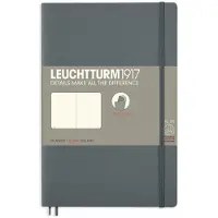 Leuchtturm notitieboek softcover 19x12.5 cm blanco antraciet