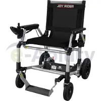 E-Ability Rolstoel JoyRider - Elektrisch en makkelijk opvouwbaar (Zwart, 85,5 x 64 x 91 cm)