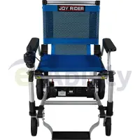E-Ability Rolstoel JoyRider - Elektrisch en makkelijk opvouwbaar (Blauw, 85,5 x 64 x 91 cm)