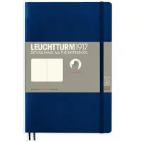 Leuchtturm notitieboek softcover 19x12.5 cm Navy blanco