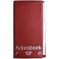 Verhaak Adresboek 22 X 12,5 Cm Papier/alu Rood 19 Vellen