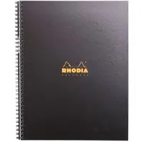 Rhodia Collegeblok Geruit Zwart Geperforeerd 160 Pagina's 80 Vellen