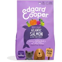 Edgard & Cooper 4x Hondenvoer Droog Verse Zalm en Kalkoen Puppy 2,5 kg