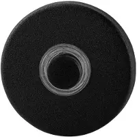 GPF bouwbeslag GPF Beldrukker rond 50x8mm met zwarte button zwart