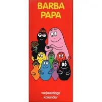 Barbapapa Verjaardagskalender Barbapappa - Geen Jaartal - Ophangbaar - Rood - 13 x 33 x 0,6 cm