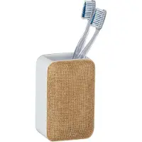 Wenko tandenborstelhouder Ambila 12 cm polyresin wit/beige