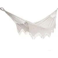 VIVERE Braziliaanse Hangmat Deluxe Dubbel - Naturel
