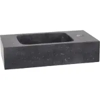 Differnz Bombai fonteinbak 40x22x9cm natuursteen zwart