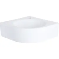 Differnz Cleo hoekfontein keramiek 30x30x10cm wit