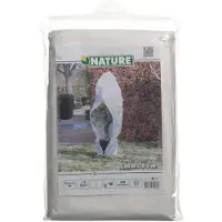 Nature - Winterhoes - 250 x Ø200cm - wit - afdekhoes - met rits