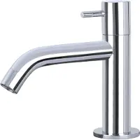 Differnz koudwaterkraan - gebogen - chroom