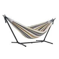 VIVERE Dubbele Hangmat met Standaard - Desert Moon