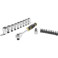 Stanley Black & Decker Deutschland Stanley Gereedschapset met 1/2" ratel, doppen en bits