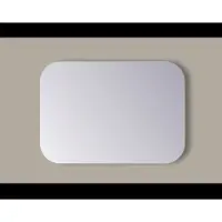 Sanicare Spiegel Rechthoek Q-Mirrors Afgeronde Hoeken 60x85 cm PP Geslepen Incl. Ophanging