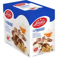 Lonka Nougat melkchocolade & peanut - per stuk verpakt - box a 2,57kg