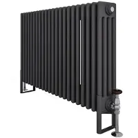Eastbrook Rivassa voetsteuntjes voor 4 koloms radiator antraciet