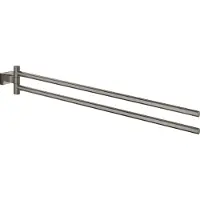 GROHE Essentials Cube 2-lids handdoekhouder 43.9cm draaibaar brushed hard graphite 40624AL1