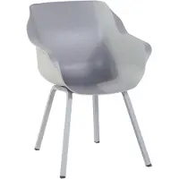 Hartman tuinmeubelen Stoel Element Armchair zitting 'misty grey' frame 'misty grey' (1 stuk) Hartman