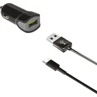 Celly Autolader USB-A + USB-A to USB-C Kabel 12W
