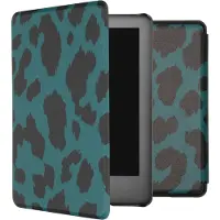 IMoshion Design Slim Hard Case Bookcase voor de Amazon Kindle 10 - Green Leopard