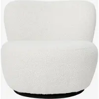 Sissy-Boy Ecru boucle draaifauteuil Anne