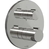 Blaufoss Smartbox Round thermostatische inbouw douchekraan 2 functies glanzend chroom