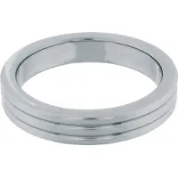 Steel Power - RVS Metalen Geribbelde Cockring 5cm