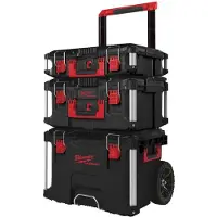 Milwaukee 4932464244 Packout 1 + 2 + 3 Opbergkoffer complete set