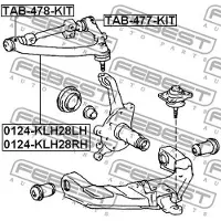 FEBEST 0124-KLH28RH Draagarm