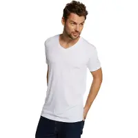 Bamboo Basics V-hals T-shirts 2pack Bamboo Optical White/Optic 2XL