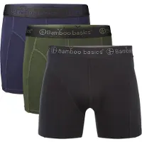 Bamboo Basics Boxershort Bamboo Basics Men Rico Black Army Navy (3-Delig)-M