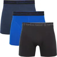 Bamboo Basics Boxershorts 3pack Bamboo Black/Navy/Blue M