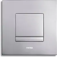 Wisa XS Delos Bedieningspaneel - vierkant - 16x16x1 - spoelonderbreking - staal - mat chroom 8050414131