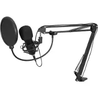 Omnitronic Statief USB-microfoon BMS-1C Zendmethode:Kabelgebonden Incl. shockmount, Incl. kabel, Incl. standaard