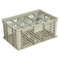 HorecaTraders Beige kunststofkrat | 600x400x270 CM | 4 Formaten
